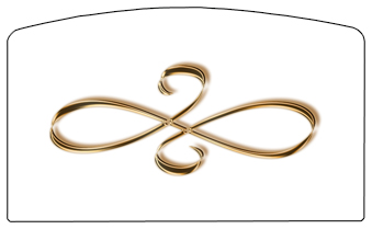 DACRO-601-BZ-WT Bronze Scroll White